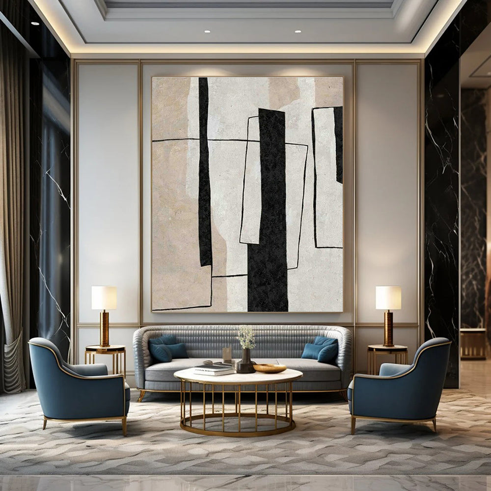 Large Customizable Handmade Abstract Wall Decor for Living Room Console Table Back Wall and Bedroom Dresser Mirror Wall DLZ2006