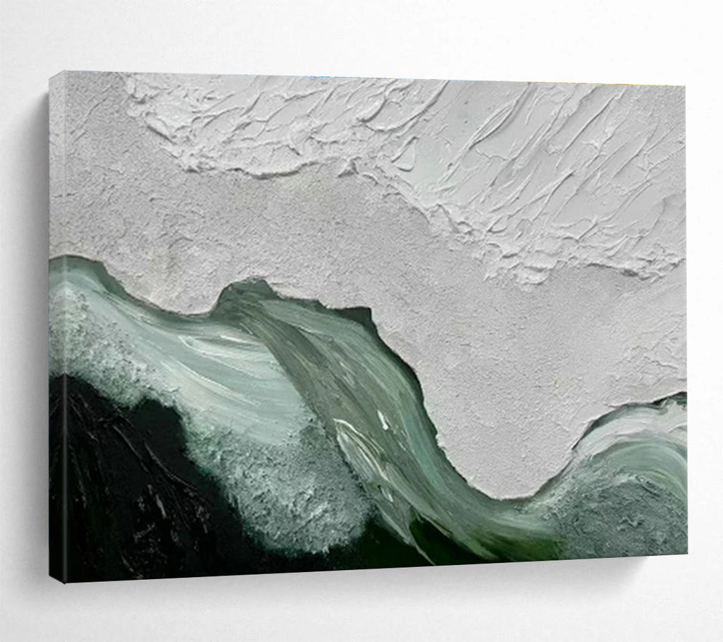 Custom Giant Abstract Hand Painting for Vertical Urban Farming Crop Growth Hormone Research Lab DLZ3128