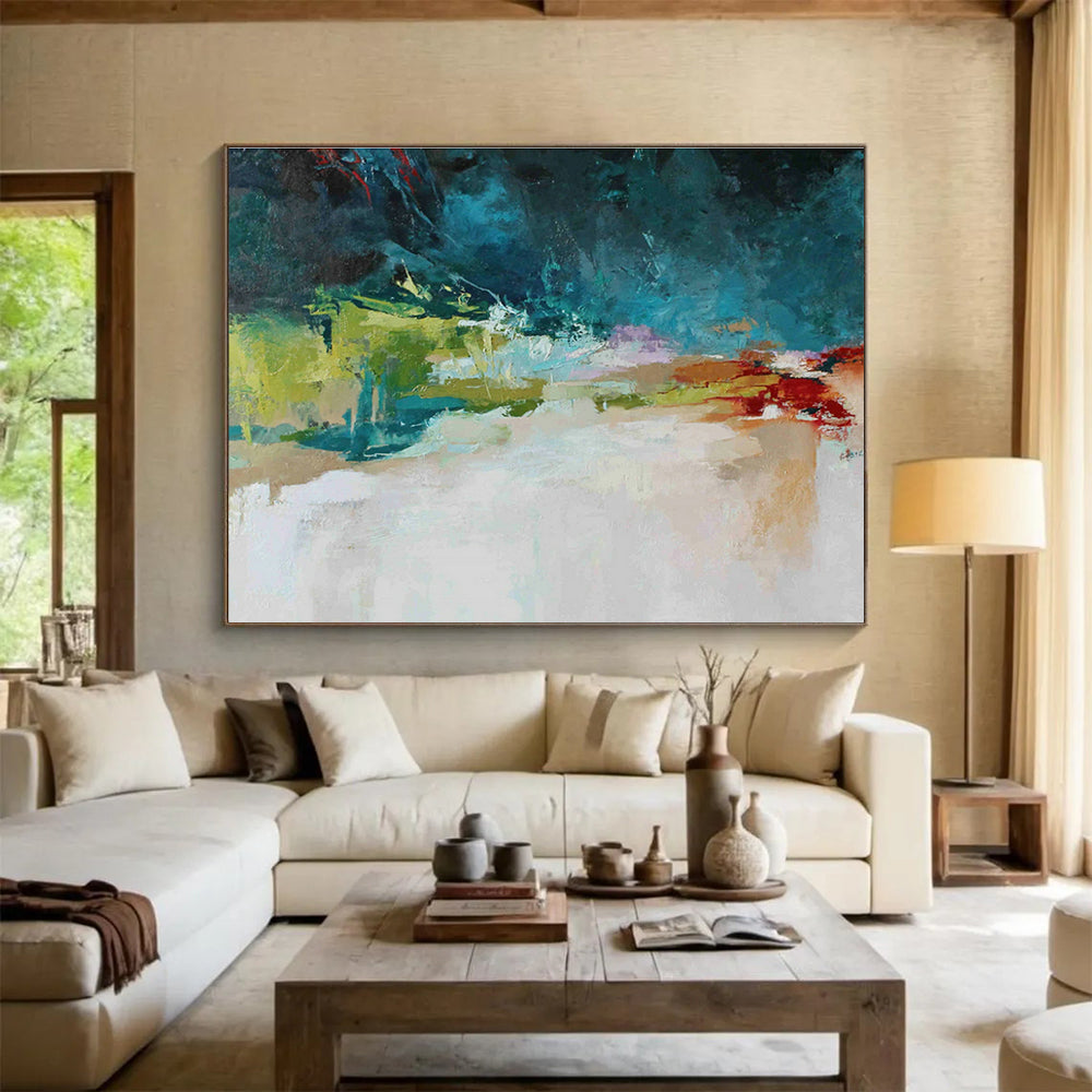 Large-Size Custom Abstract Hand Painting for Online Gaming Community Management Center DLZ2894