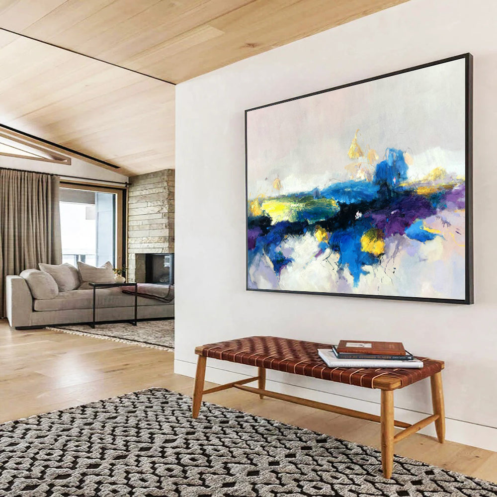 Customized Large Abstract Hand Painting for Canyonside Art Gallery DLZ2915