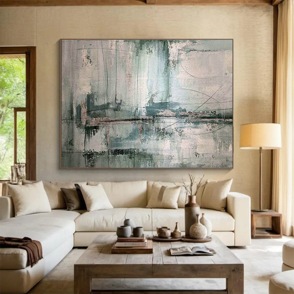 Customizable Lunar Colony Habitation Module Abstract Hand Painting DLZ2562