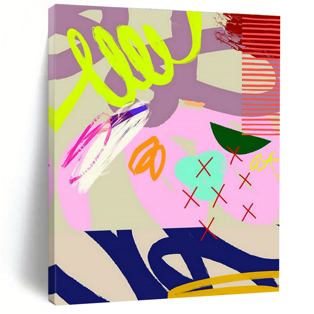 Large-Scale Custom Hand-Painted Abstract Painting - Elegant Decoration for Beauty Salons  DLZ0132