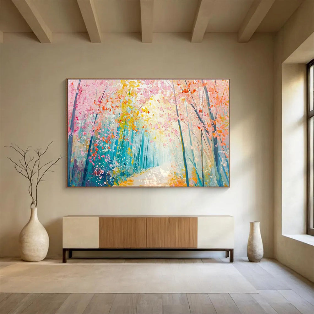 Oversized Custom Hand-Painted Abstract Art for Antarctic Marine Bacterial Biofilm Formation and Function Research Base DLZ3198