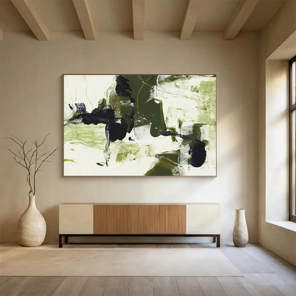 Oversized Custom Abstract Hand Painting for Electric Vehicle Charging Station Hub DLZ2828