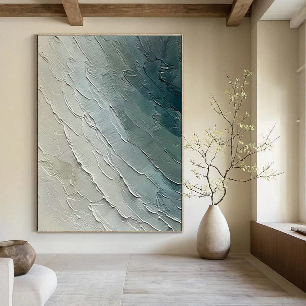 Exclusive Large-Scale Custom Hand-Painted Abstract Artwork for Dining Rooms  DLZ0121