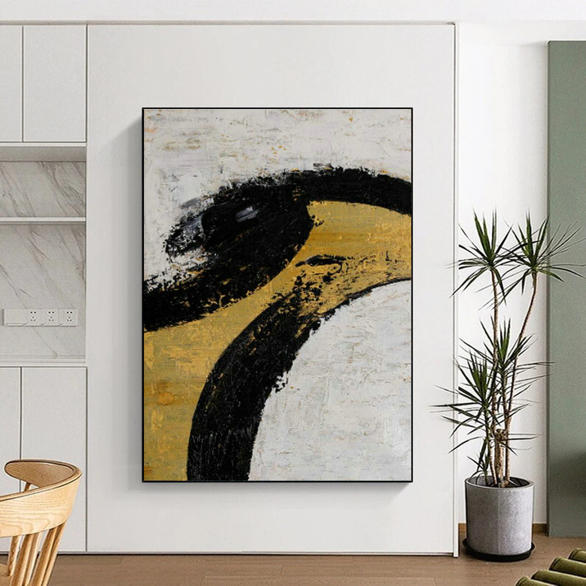 Oversized Customizable Handmade Abstract Canvas for Traditional Calligraphy Schools  DLZ0039