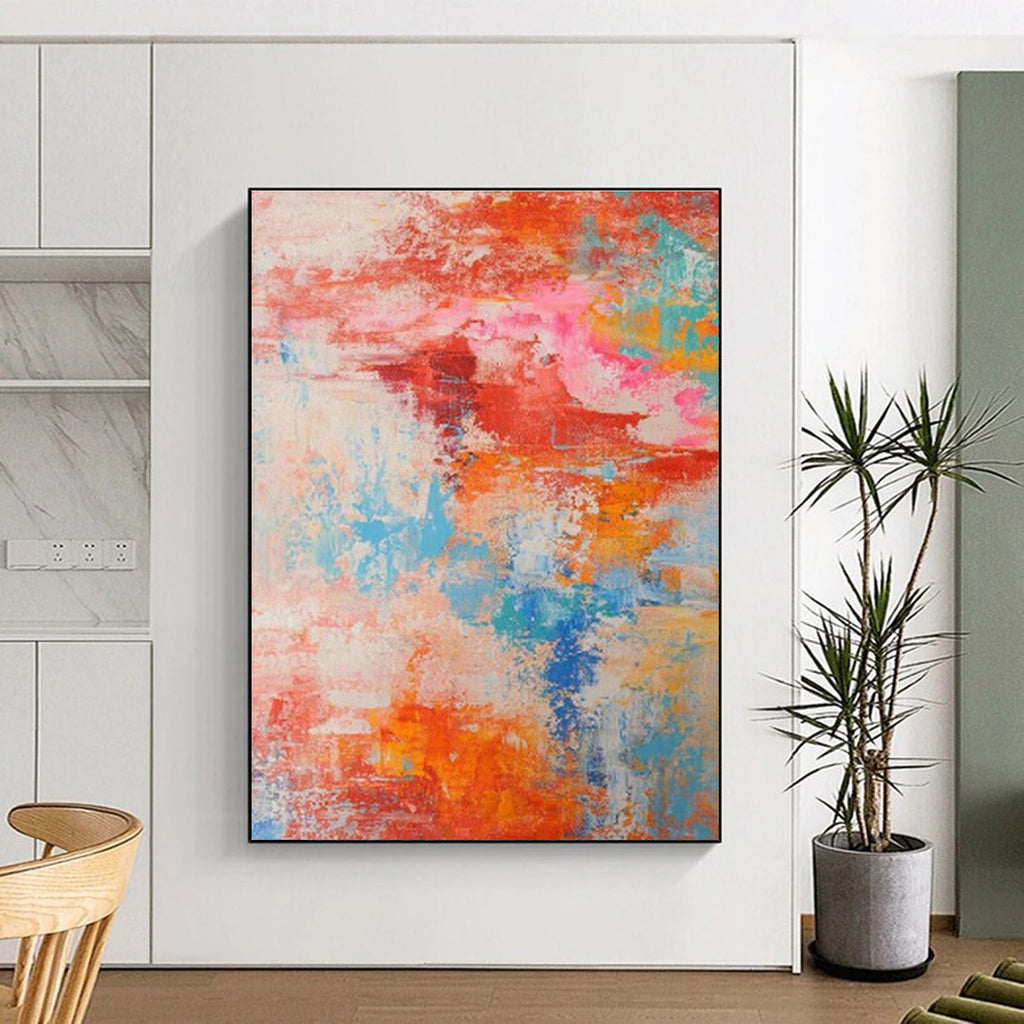 Extra Large Custom Hand-Painted Abstract Art for Rowing Clubs  DLZ0030