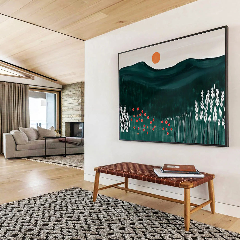 Customizable Underwater Seismic Monitoring Center Abstract Hand Painting DLZ2608