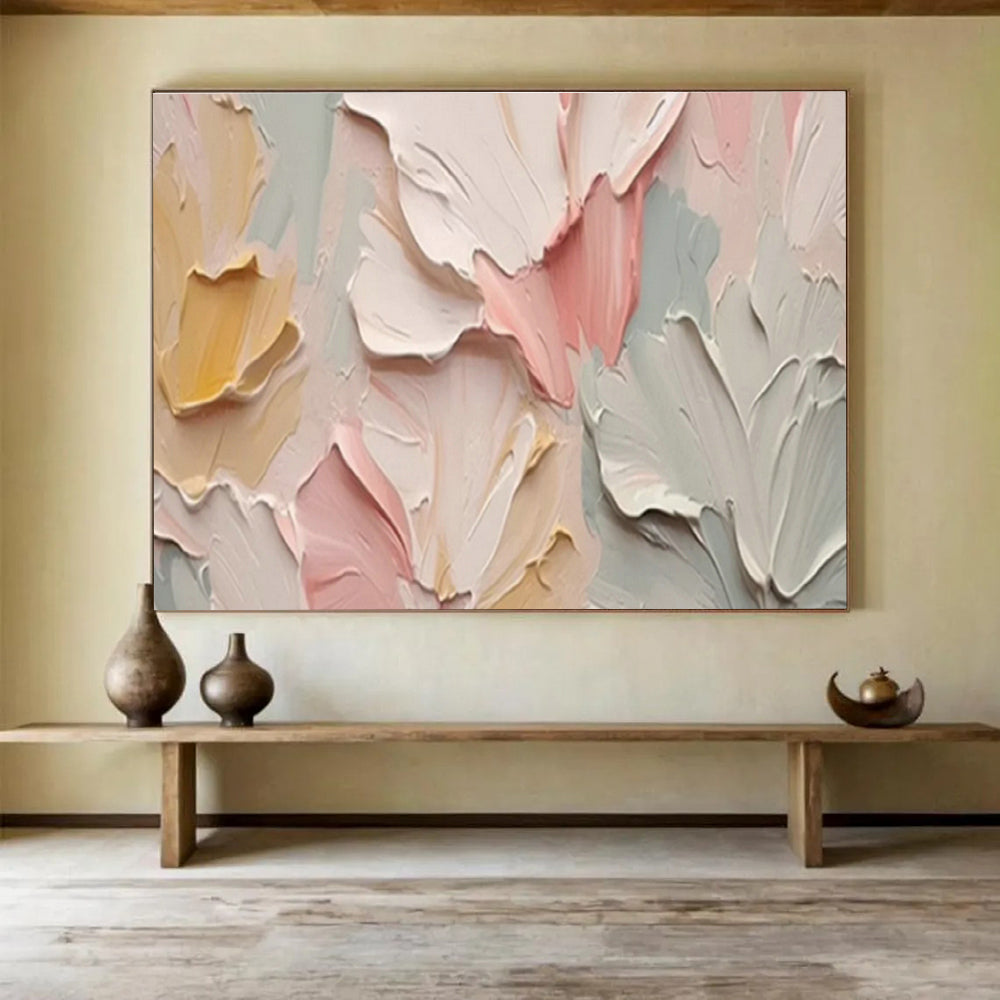 Oversized Custom Abstract Hand Painting for Offshore Tidal Energy Turbine Maintenance Base DLZ3051