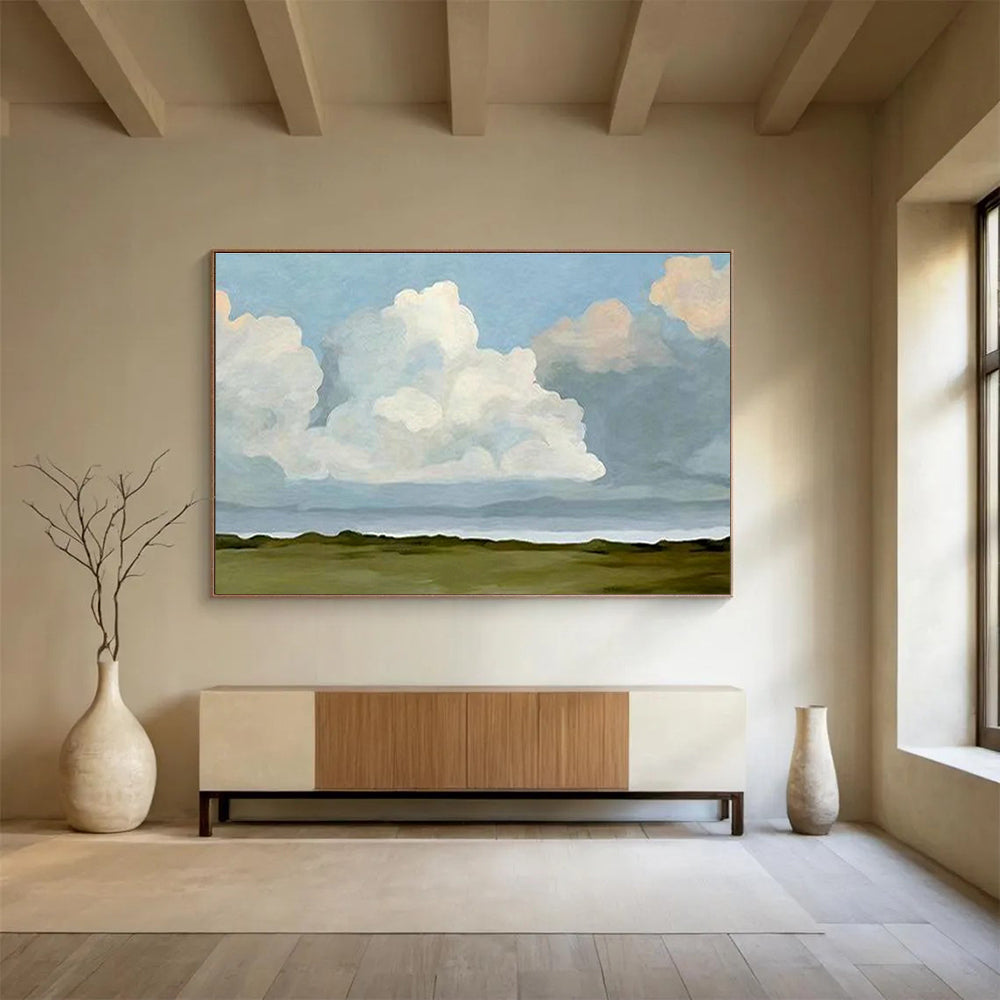Customized Large-Scale Abstract Hand Painting for Medical Aesthetics Clinic DLZ2789