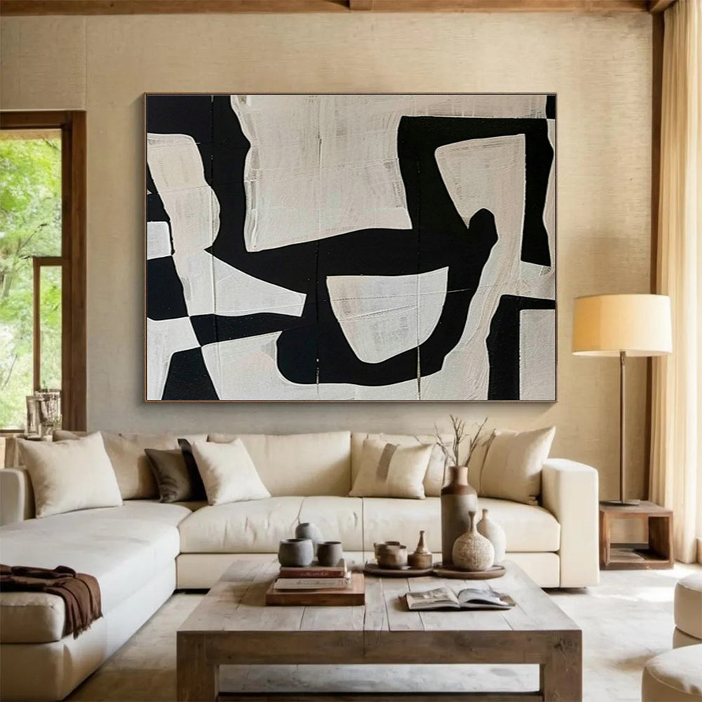 Oversized Custom Hand-Painted Abstract Art for Subterranean Cave Speleothem Formation Study Center DLZ3129
