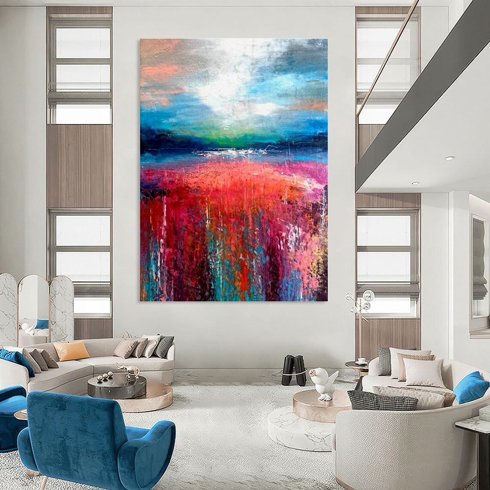 Extra Large Custom Handmade Abstract Wall Art for Calligraphy Studios  DLZ0011