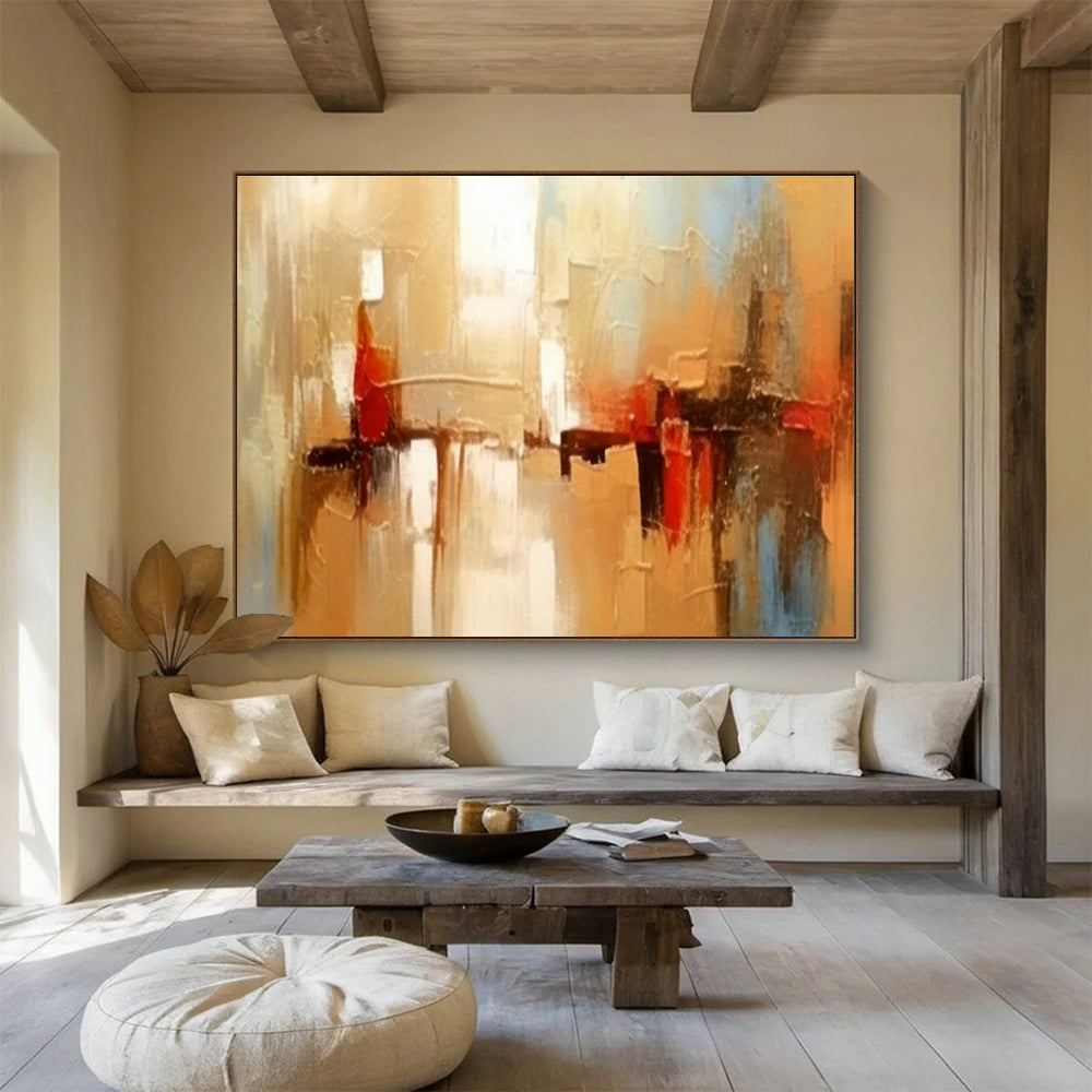 Custom-Made Quantum Computing Supercluster Data Hall Large Abstract Hand Painting DLZ2662