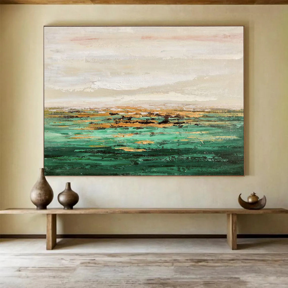 Large Custom Abstract Hand-Painted Art for Urban Vertical Farming Pest Management Research Institute DLZ3032