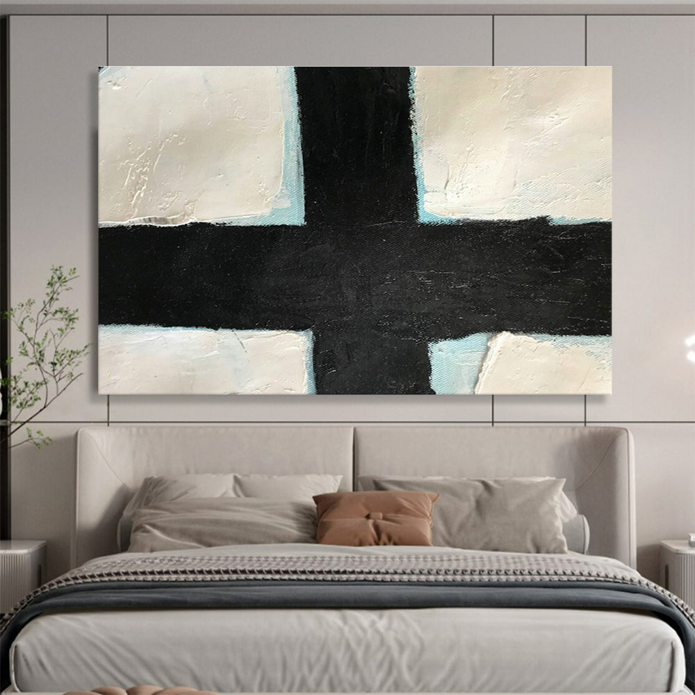 Custom-Made Quantum Cryptography Lab Large Abstract Hand Painting DLZ2564