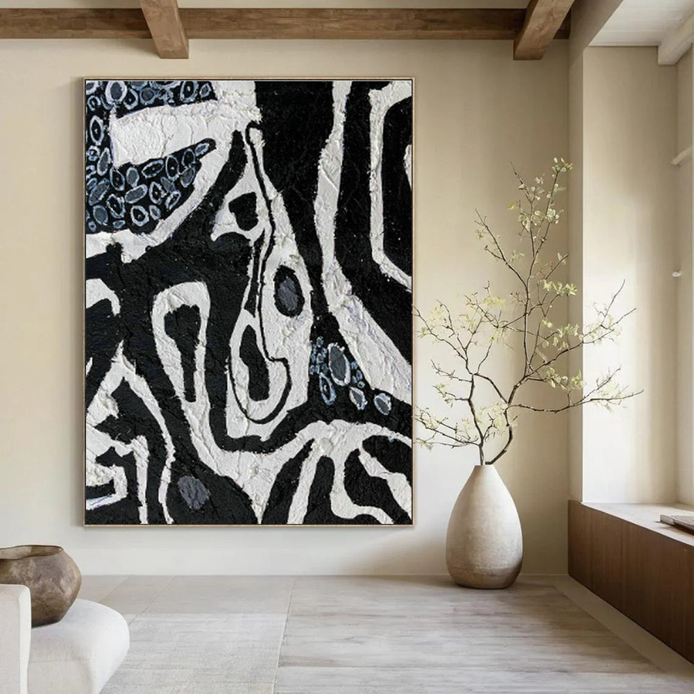 Colossal Custom Hand-Painted Abstract Art for Traditional Brazilian Capoeira Academies  DLZ0052