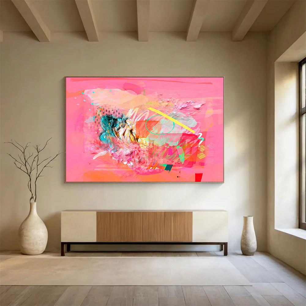 Interactive Magnetic Custom Hand-Painted Abstract Art for Offices and Collaborative Spaces