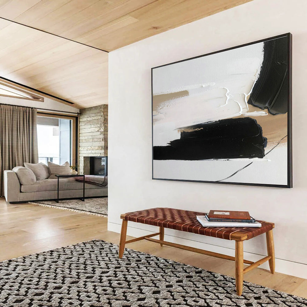 Custom-Made Giant Abstract Hand Painting for Gallery DLZ2699