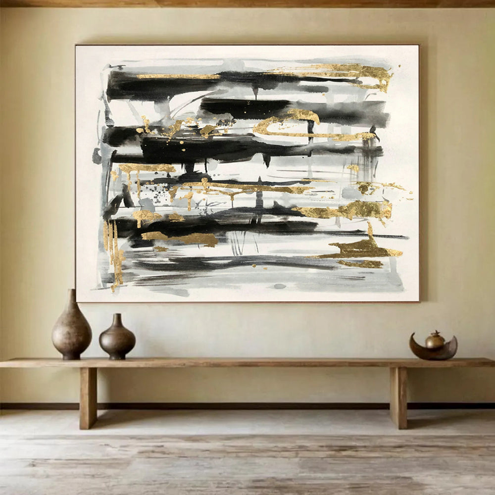 Handmade Large Abstract Wall Art, Energetic Yellow Accents for Kids’ Rooms DLZ3230