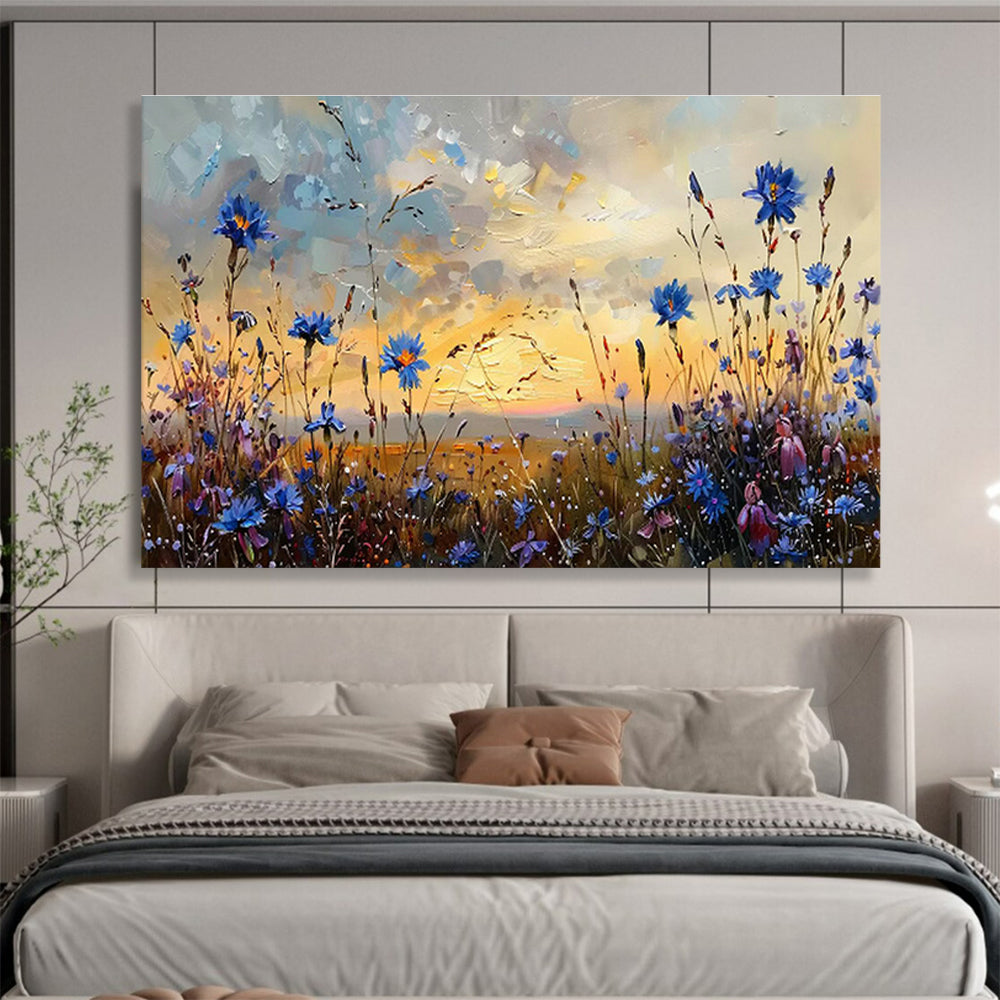 Large Custom Abstract Hand-Painted Art for Underwater Oil Spill Response Coordination Center DLZ3082