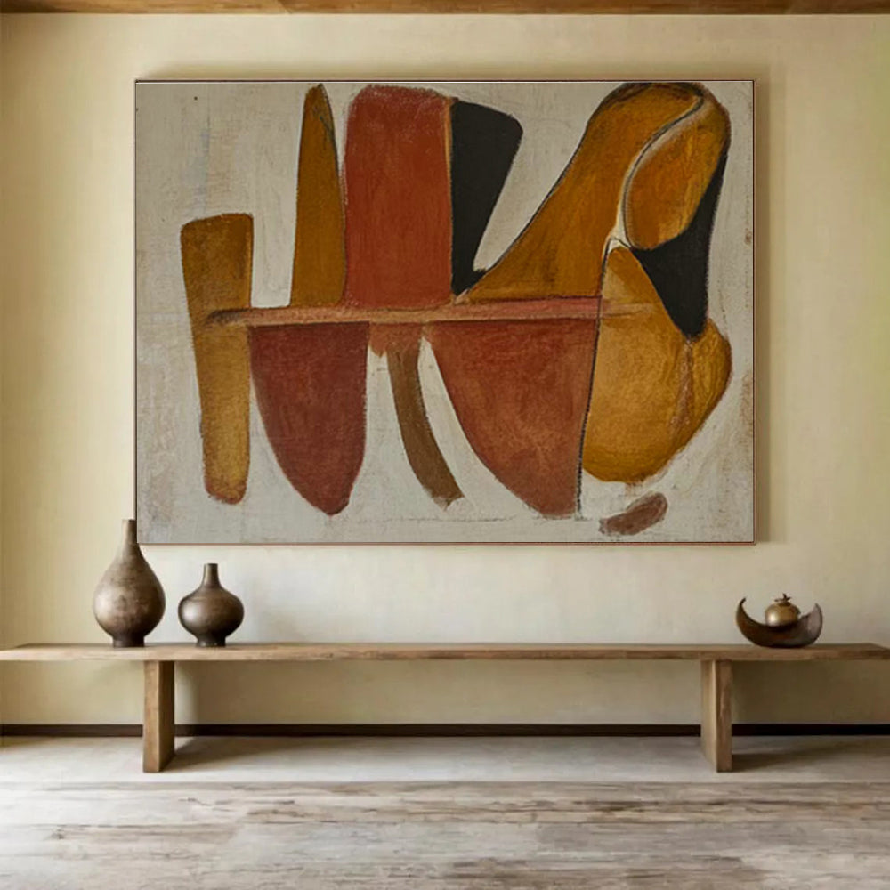 Bespoke Banquet Hall Large Abstract Hand Painting