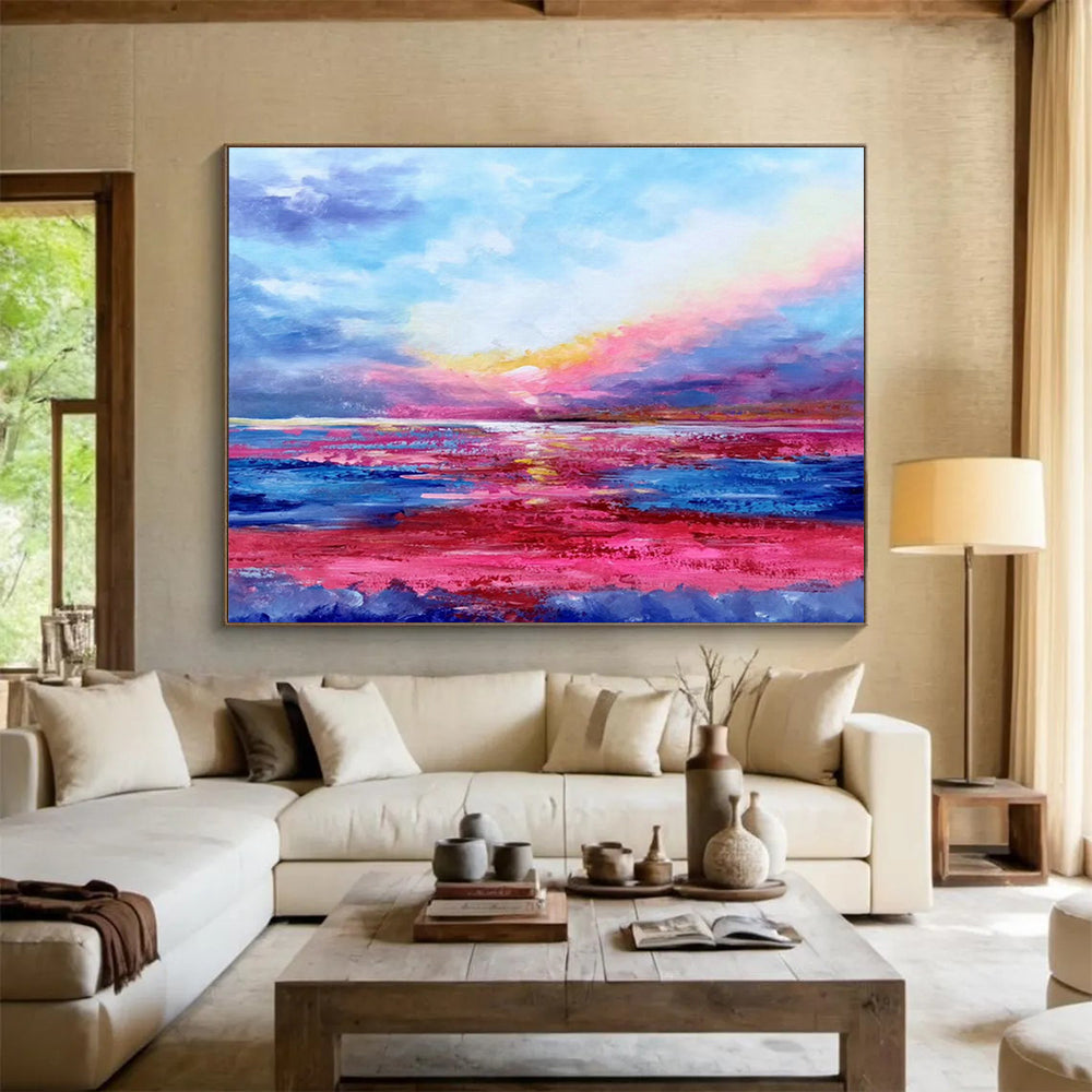 Tailored High-Altitude Weather Modification Drone Base Giant Abstract Hand Painting DLZ2671