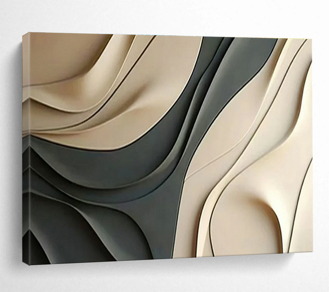 Customized Large Abstract Hand Painting for Subterranean Library Reading Room DLZ2907