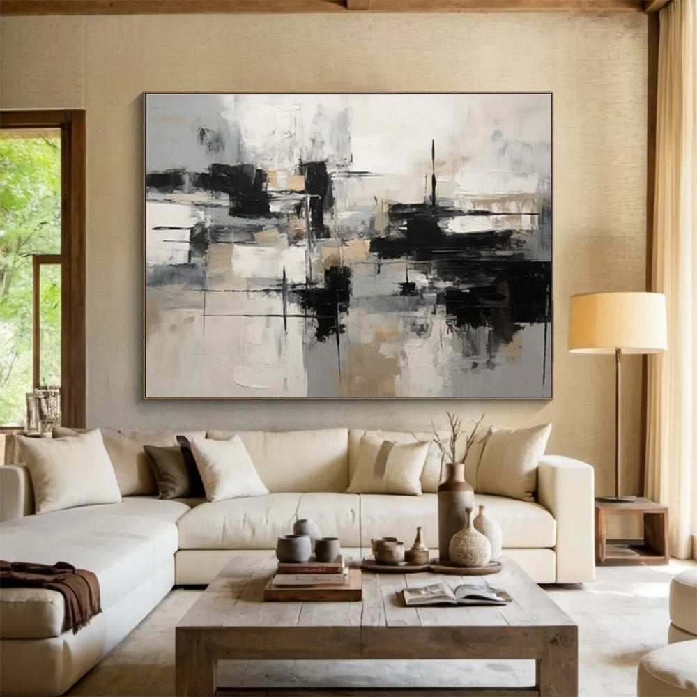 Customized Large Abstract Hand Painting for Arcade DLZ2719