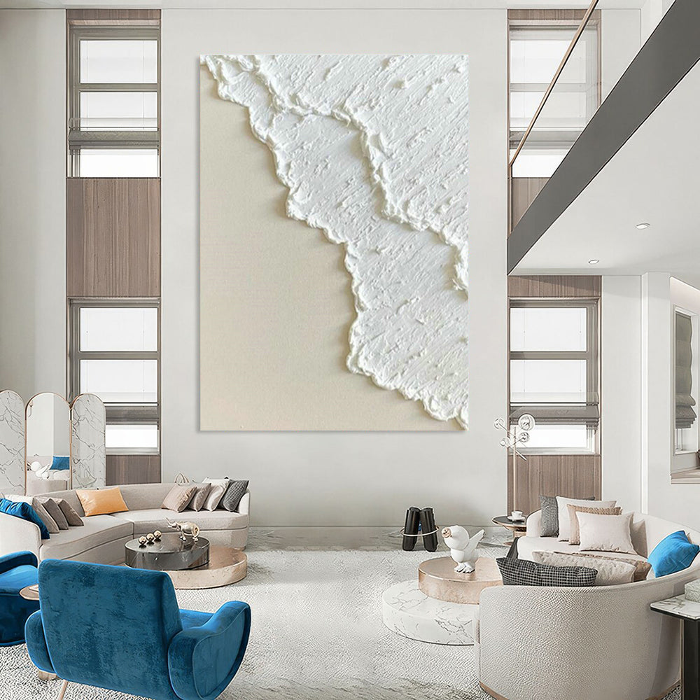 Massive Custom Hand-Painted Abstract Canvas - Artistic Beauty for Botanical Art Galleries  DLZ0264