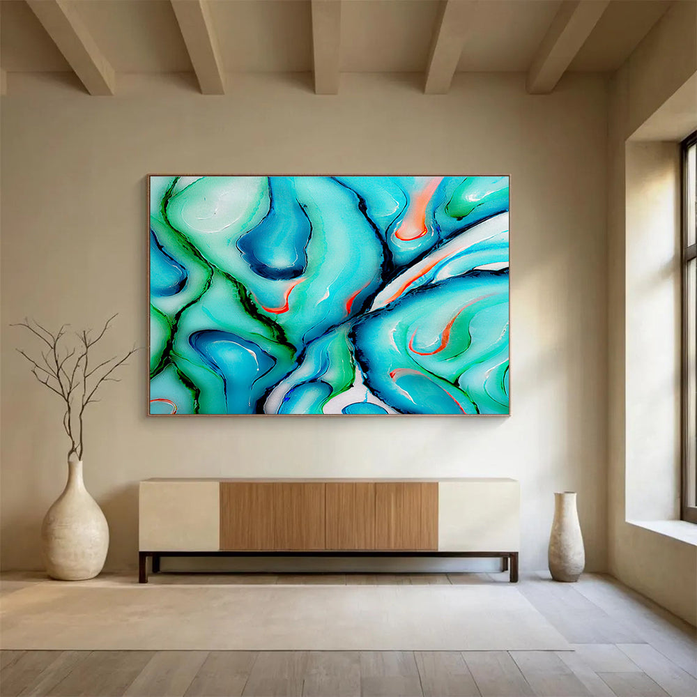 Big Custom Hand-Painted Abstract Artwork for Comic Con Event Halls DLZ3301
