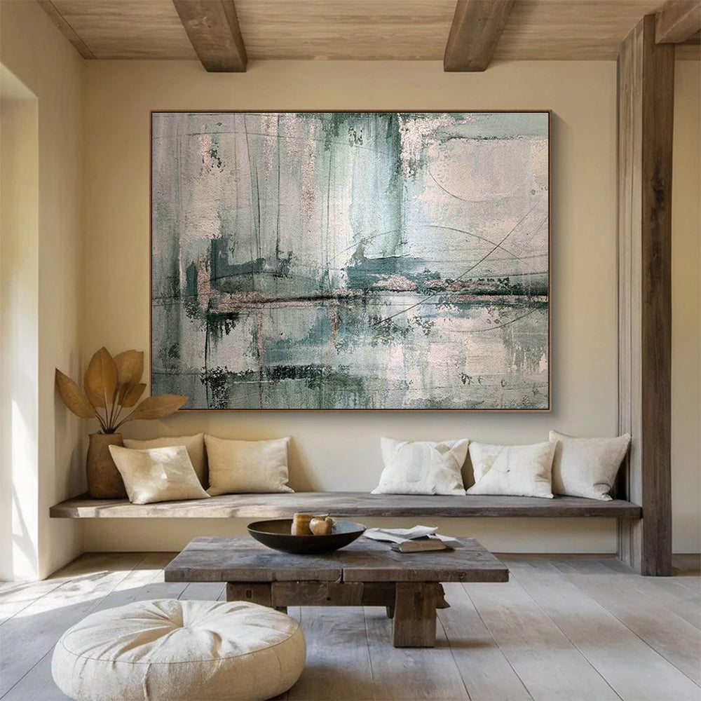 Customizable Lunar Colony Habitation Module Abstract Hand Painting DLZ2562