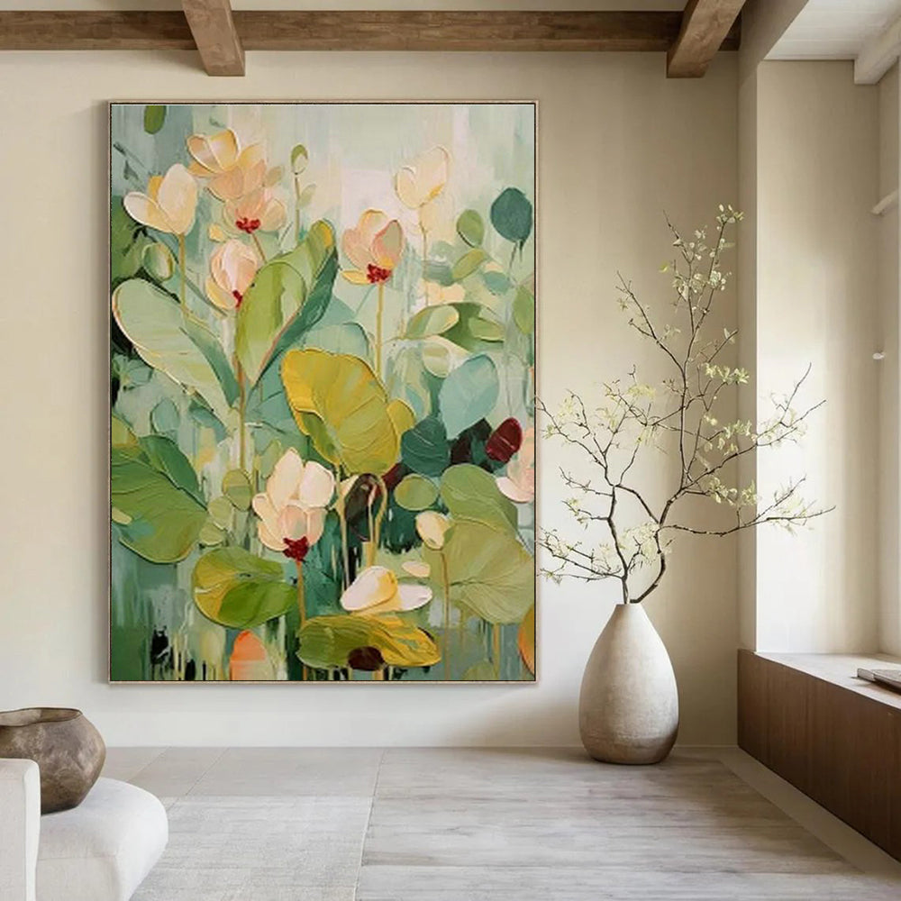 Monumental Custom Hand-Painted Abstract Artwork - Historical Grandeur for Heritage Mansions  DLZ0226