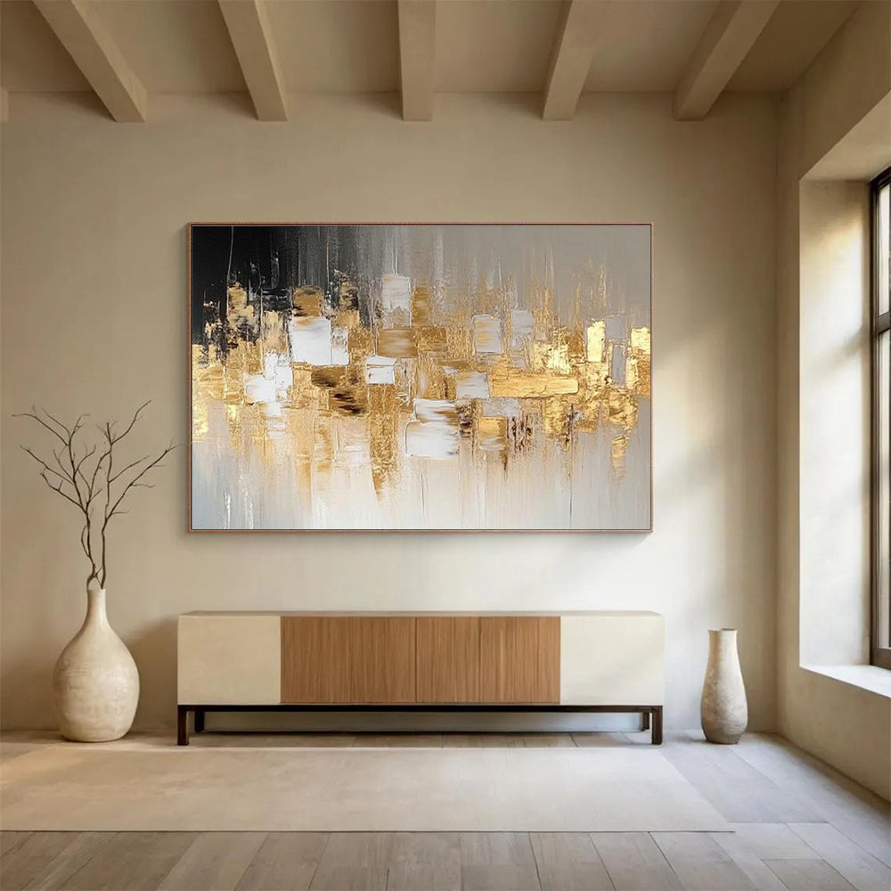 Large Custom Abstract Hand-Painted Art for Desert Oasis Resort Spa DLZ2912