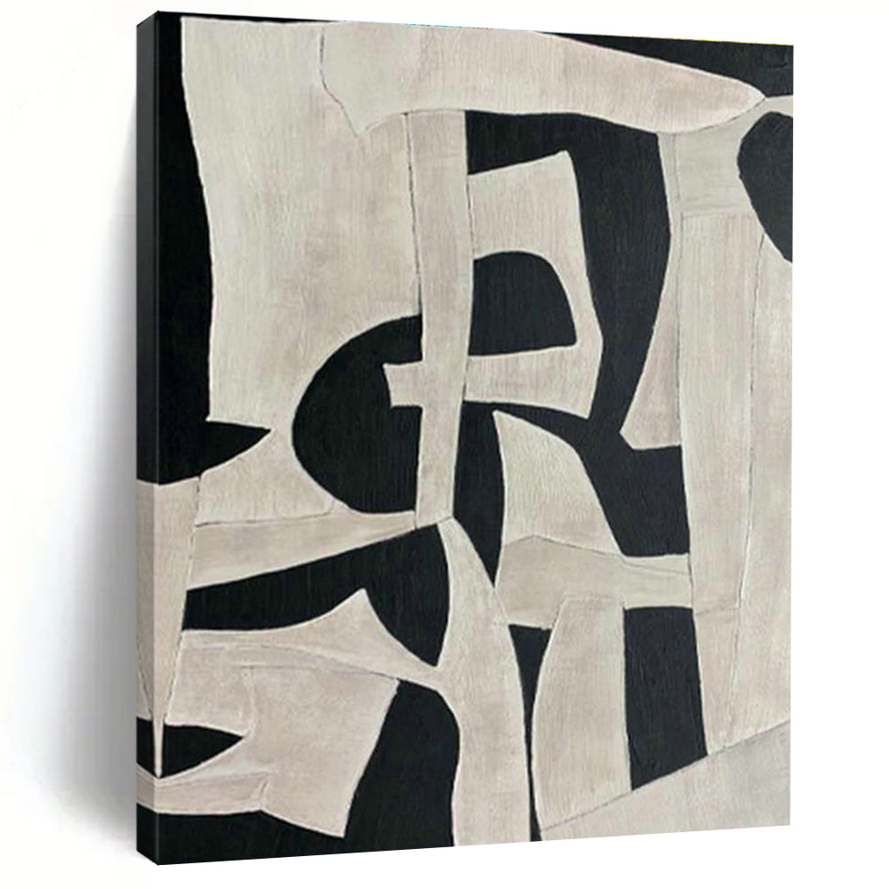 Vast Large-Scale Custom Hand-Painted Abstract Painting - Zen Ambiance for Meditation Centers  DLZ0219