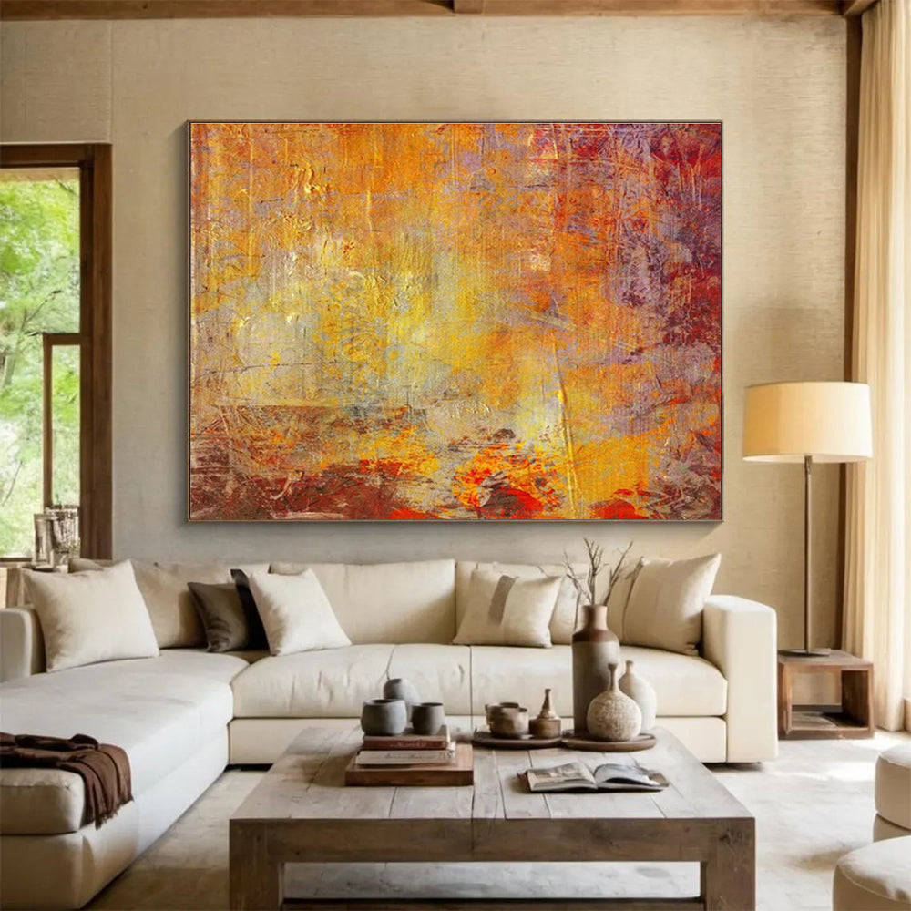 Custom-Made Space Telescope Observatory Large Abstract Hand Painting DLZ2576