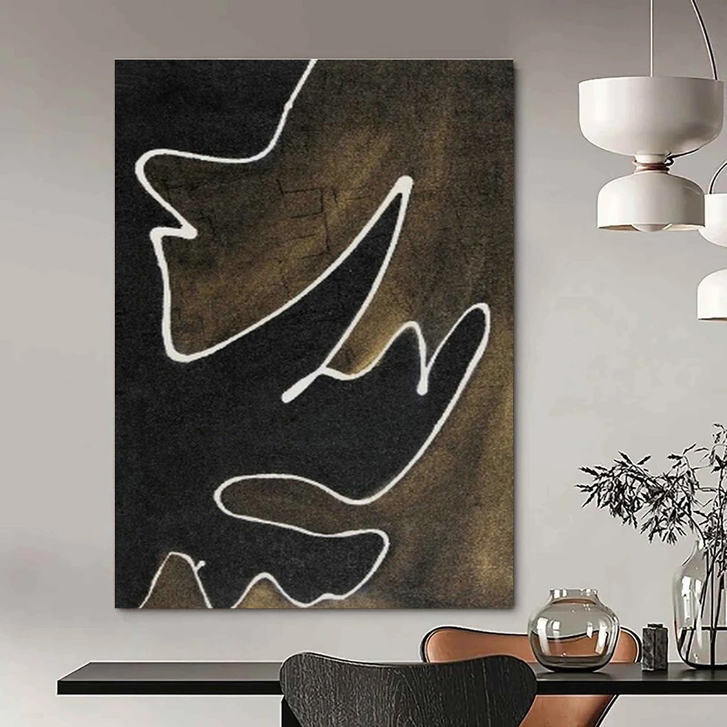Gigantic Custom Hand-Painted Abstract Canvas for Plant-Based Cooking Schools  DLZ0070