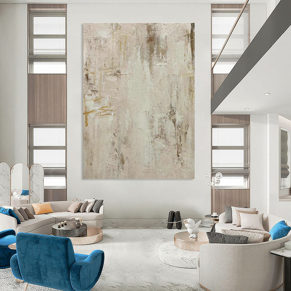 Immense Large-Scale Custom Hand-Painted Abstract Canvas - Artistic Fusion for Culinary Schools  DLZ0224