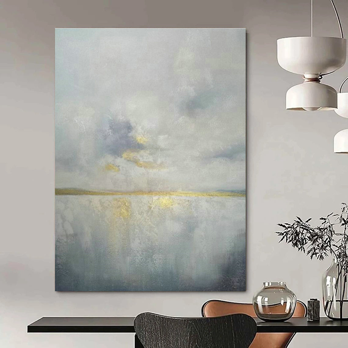 Immense Custom Hand-Painted Abstract Painting - Artistic Fury for Punk Rock Concert Venues  DLZ0349