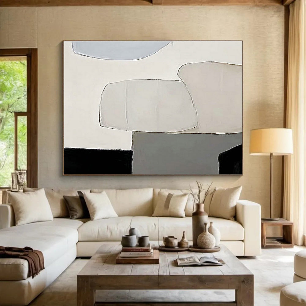 Oversized Custom Hand-Painted Abstract Art for High-Altitude Weather Balloon Launch Complex DLZ2981