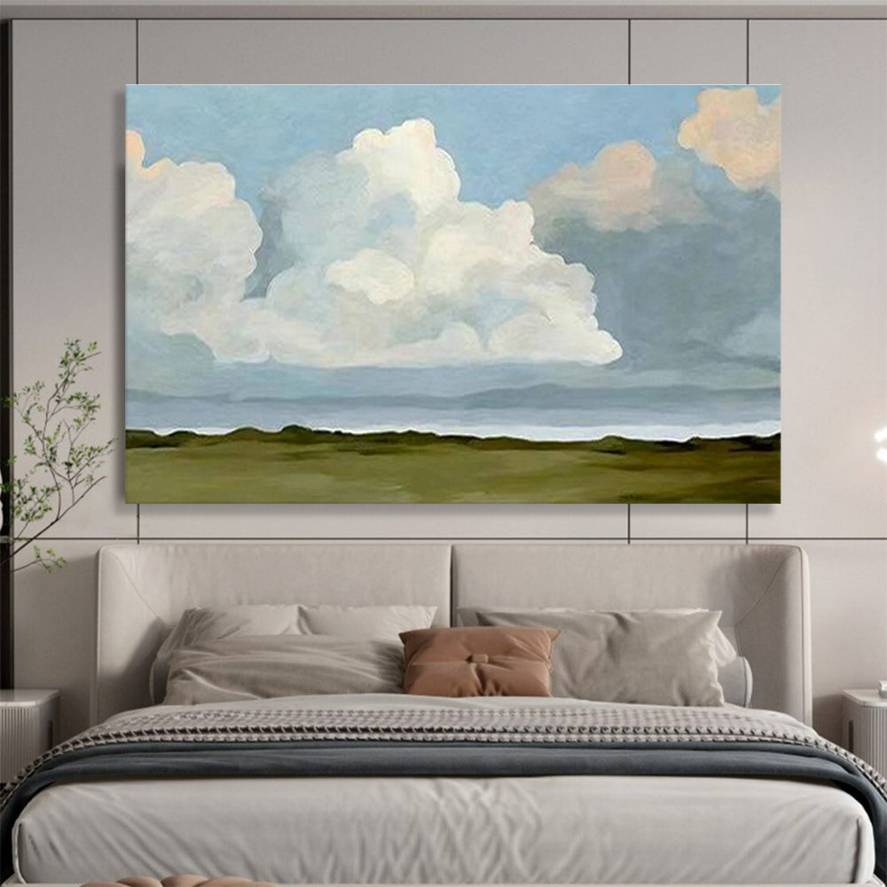 Customized Large-Scale Abstract Hand Painting for Medical Aesthetics Clinic DLZ2789