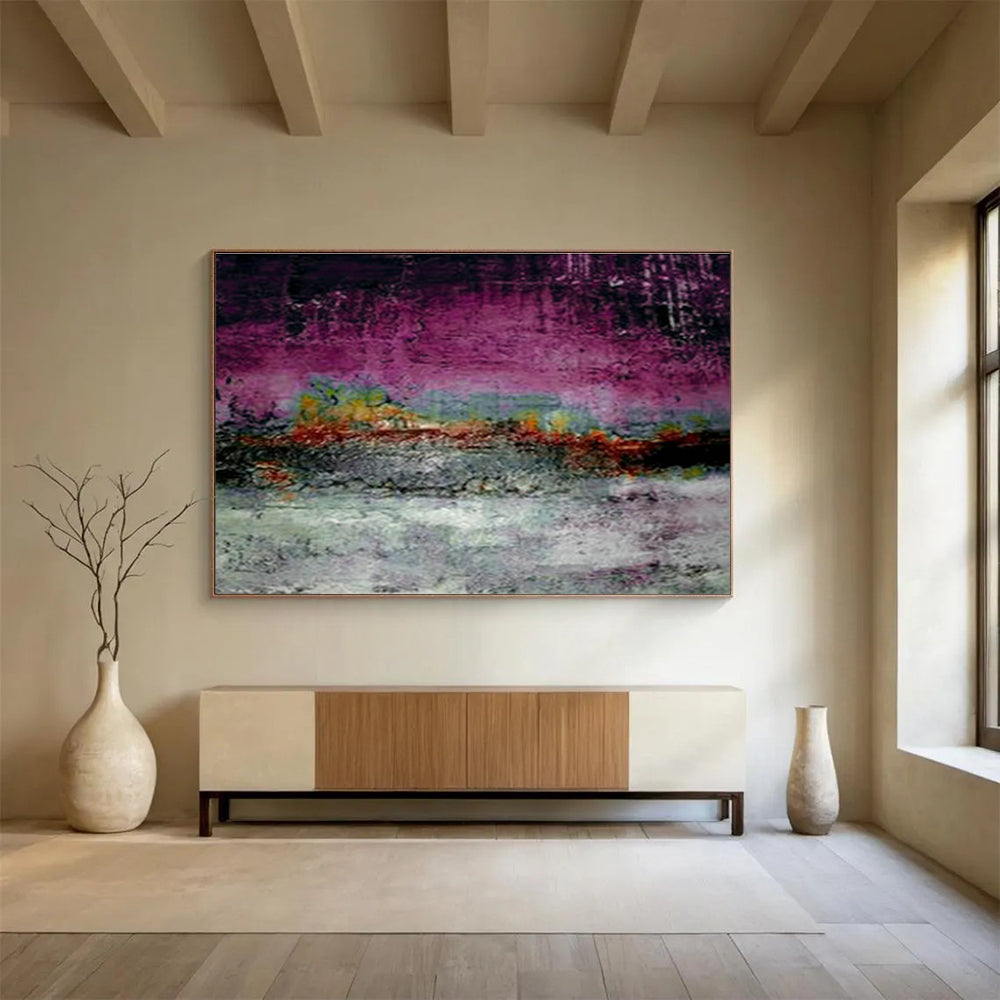 Custom Giant Abstract Hand Painting for Medical Billing Office DLZ2775