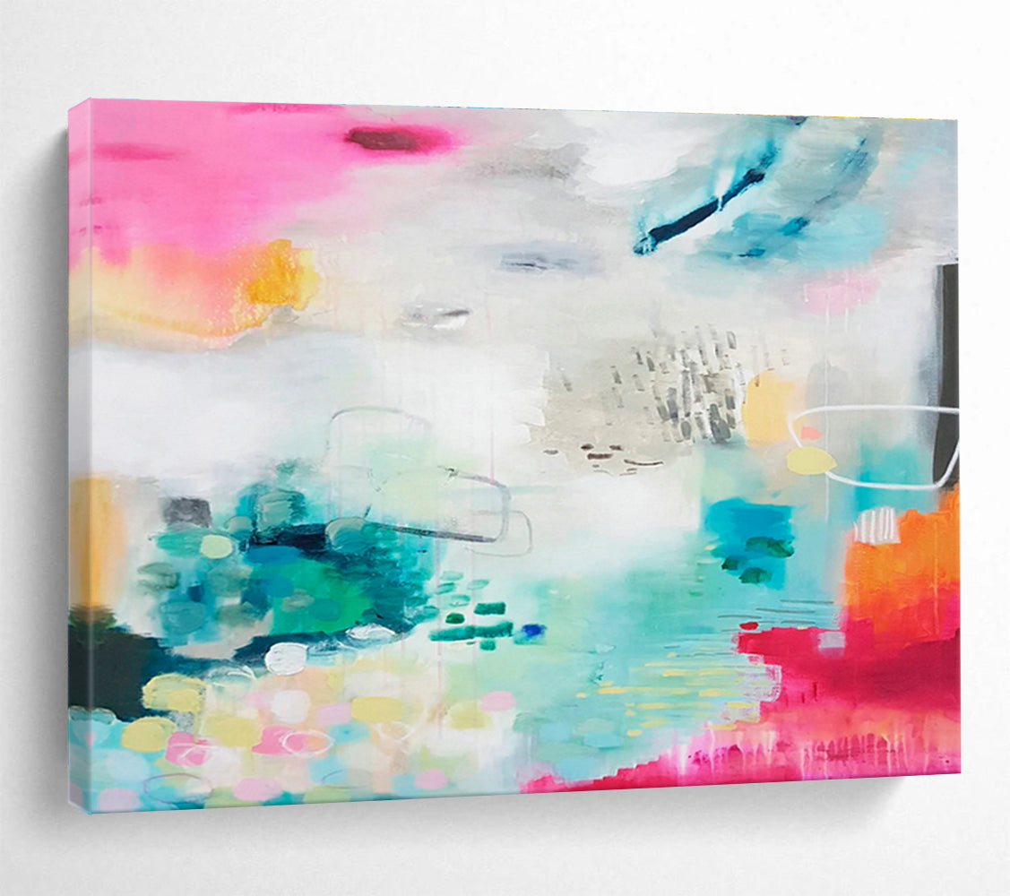 Scented Oil Custom Hand-Painted Abstract for Aromatherapy Studios