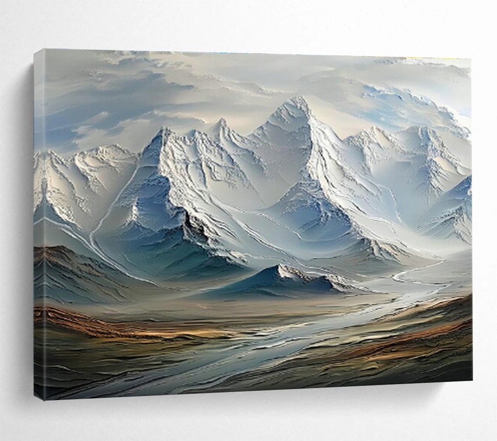 Oversized Custom Abstract Hand Painting for Quantum Computing Research Facility DLZ2854