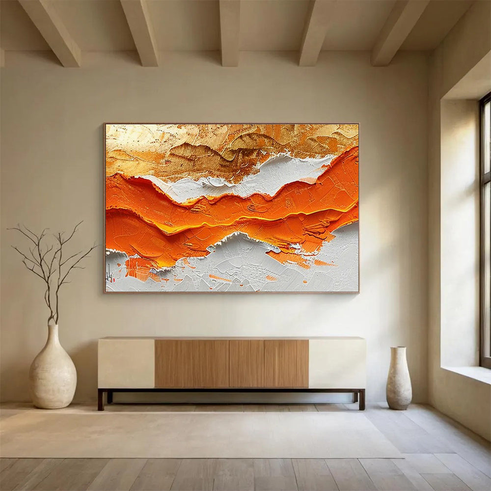 Large Custom Abstract Hand-Painted Art for Smart Factory Quality Control Lab DLZ2848