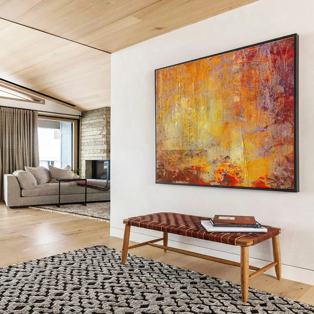 Custom-Made Space Telescope Observatory Large Abstract Hand Painting DLZ2576