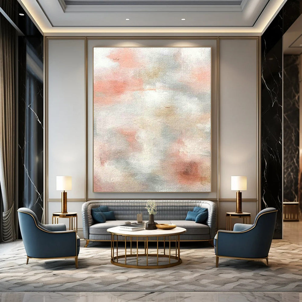 Extra Large Custom Handmade Abstract Painting for Greenhouses  DLZ0004