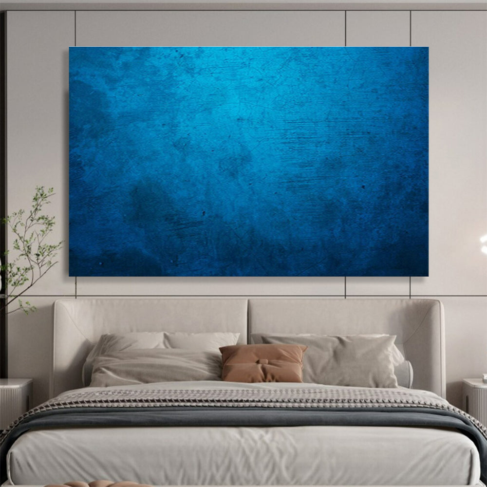 Custom-Made Giant Abstract Hand Painting for Deep-Sea Mineral Exploration Vessel Crew Mess DLZ3000