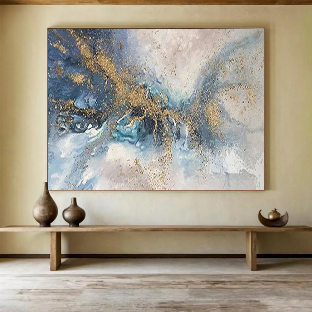 Big Custom Hand-Painted Abstract Artwork for Music Venues DLZ3264