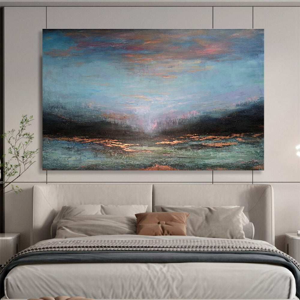 Large Custom Abstract Hand-Painted Art for Underwater Cultural Heritage Augmented Reality Guided Tour Development Studio DLZ3164