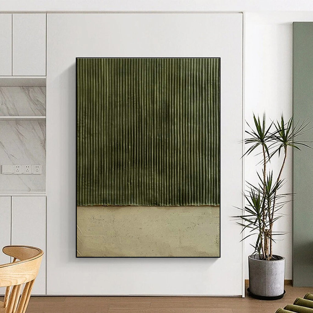 Intricate Large-Scale Custom Hand-Painted Abstract Artwork - Botanical Elegance for Orchid Showrooms  DLZ0329